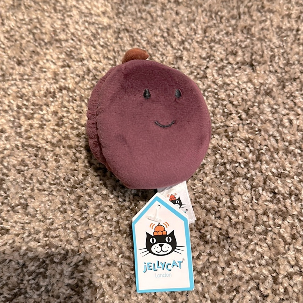 Jellycat amuseable plum nwt